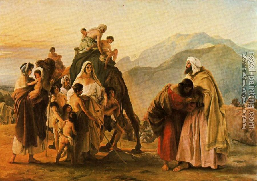 Francesco Hayez : Meeting of Jacob and Esau